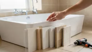montaż wanny akrylowej z obudową